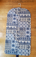 Load image into Gallery viewer, Blue Tile Hanging Garment Bag
