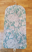 Load image into Gallery viewer, Turquoise Chinoiserie Hanging Garment Bag
