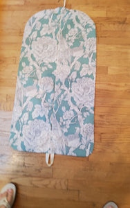 Turquoise Chinoiserie Hanging Garment Bag