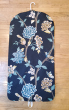 Load image into Gallery viewer, Navy Floral Hanging Garment Bag

