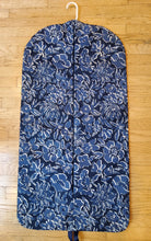 Load image into Gallery viewer, Indigo Floral Hanging Garment Bag
