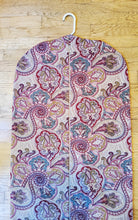 Load image into Gallery viewer, Camel and Red Paisley Hanging Garment Bag
