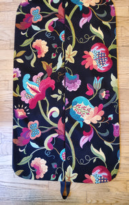 Black Floral Garment Bag for Ladies