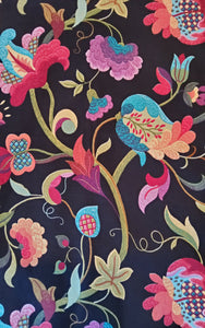 Black Floral Garment Bag for Ladies