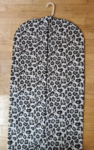 Black and Gray Animal Print Garment Bag for Ladies